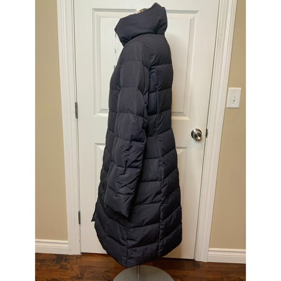 Armani Collezioni Long Black Quilted Down Puffer Coat, Size 10 | 46, NWT! $1,295 - Picture 4 of 11